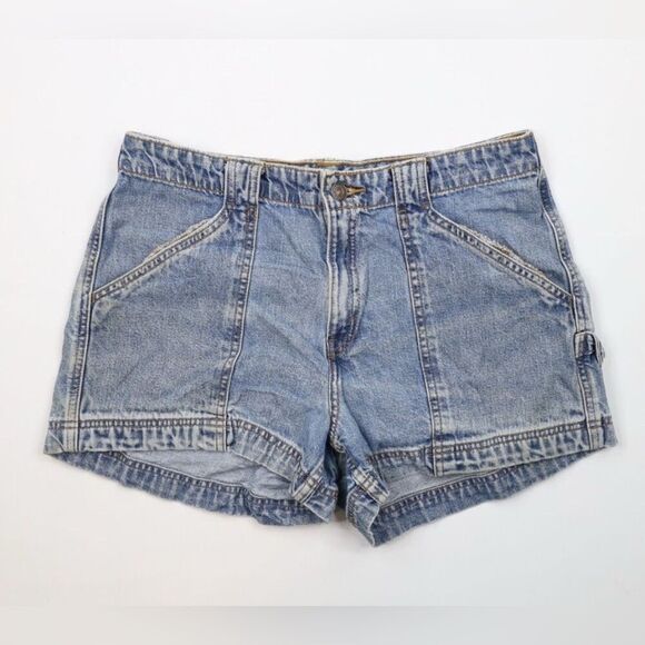 Classic 90’s carpenter Denim Women's Shorts with hammer loop EUC SZ 11 - Picture 1 of 9